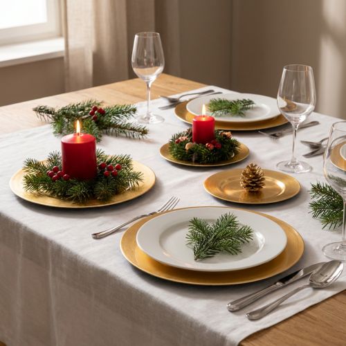 Kleine ronde glanzende decoratieve bordjes, 17 cm, 6 stuks | Floristik24.nl