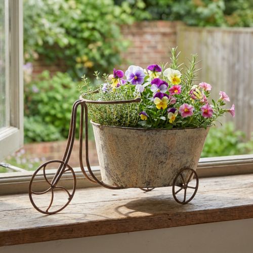 Plantenfiets bloempot fiets