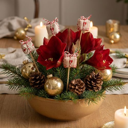Bloemplug Kerstcadeaupakket decoratie 2,5cm 15 st | Floristik24.nl