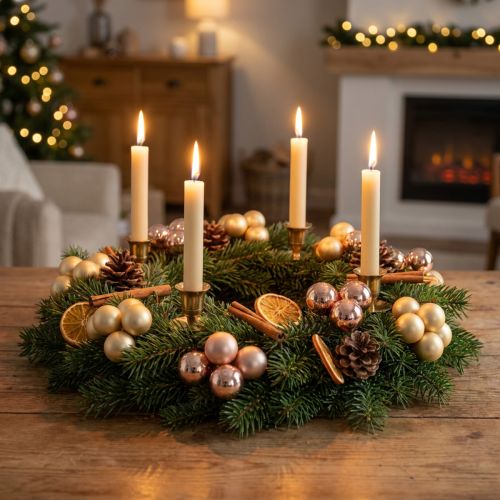 Artikel Mini kerstballen op draad goud rosé glas Ø25mm 140 stuks