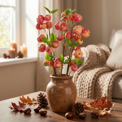 Artikel Decoratieve takken sierappel geel/rood herfst winter L58cm 3 st