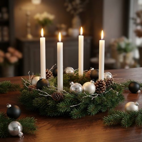 Artikel Mini kerstballen, boomdecoratiemix, adventsdecoratie zwart/zilver/parelmoer H4,5cm Ø4cm echt glas 24 st