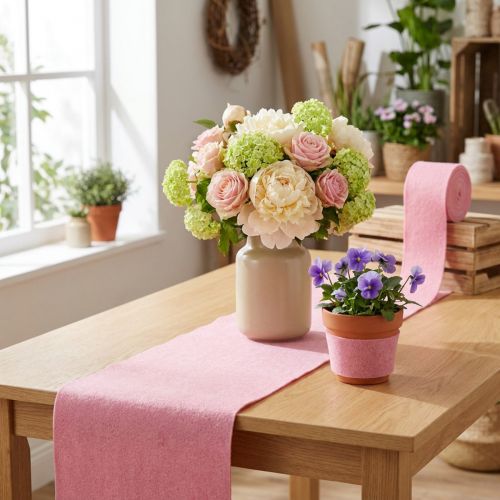Viltband, pottenband oudroze 15cm 5m | Floristik24.nl
