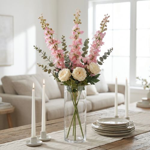 Artikel Delphinium delphinium kunstroze 82cm 3st