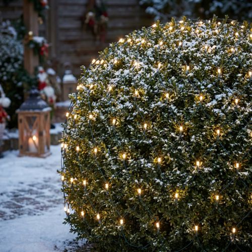 LED-lichtnet 384 warm wit 3m x 3m voor buitengebruik | Floristik24.nl