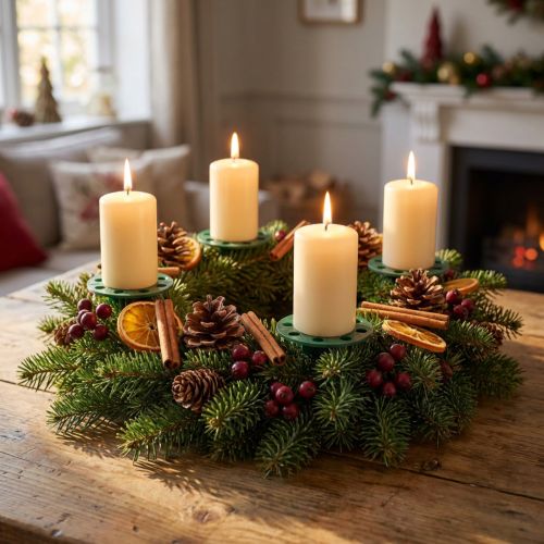 OASIS® kunststof Pini Extra kaarsenhouder groen Ø4,7cm 50 st | Floristik24.nl