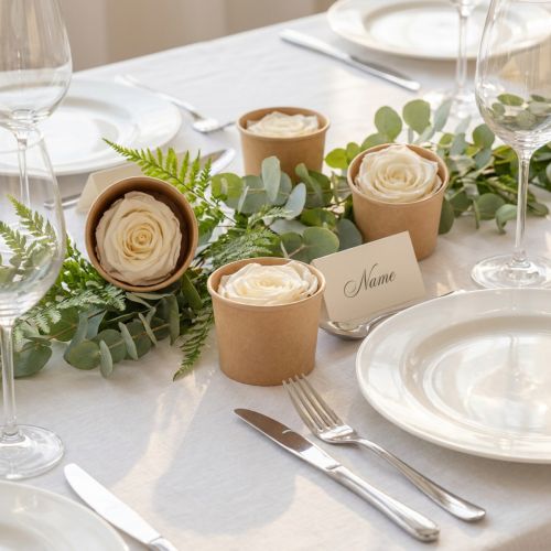 Geconserveerde rozenkoppen, duurzame tafeldecoratie voor een romantische sfeer, bruiloftsdecoratie, 5 cm, 6 stuks | Floristik24.nl