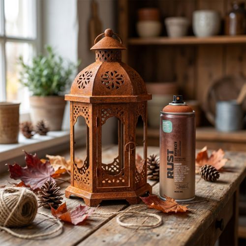 Artikel Roestspray effectspray roest binnen/buiten oranjebruin 400ml