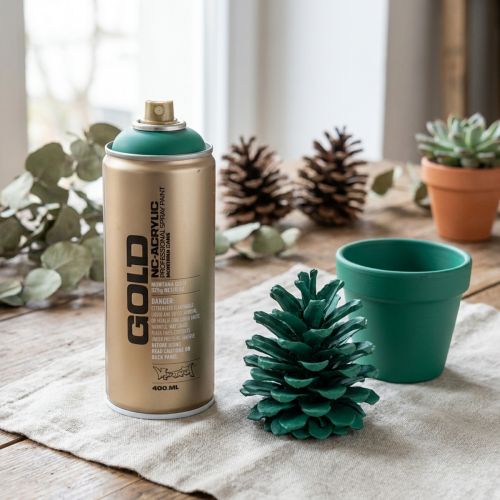 Spuitverf Spray Groen Montana Gold Pine Matt 400ml | Floristik24.nl