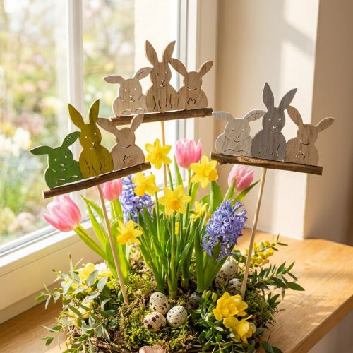 Decoratieve plug konijn H37cm 8st | Floristik24.nl