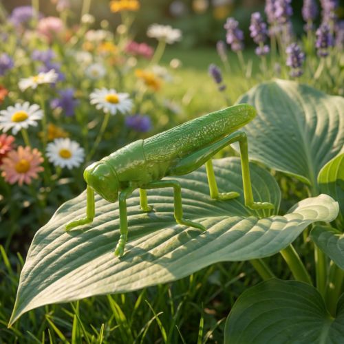 Sprinkhaan groen 11cm 1 stuk | Floristik24.nl
