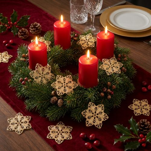 Kerststerren sterren kerstversiering metaal Ø6cm 36 st | Floristik24.nl