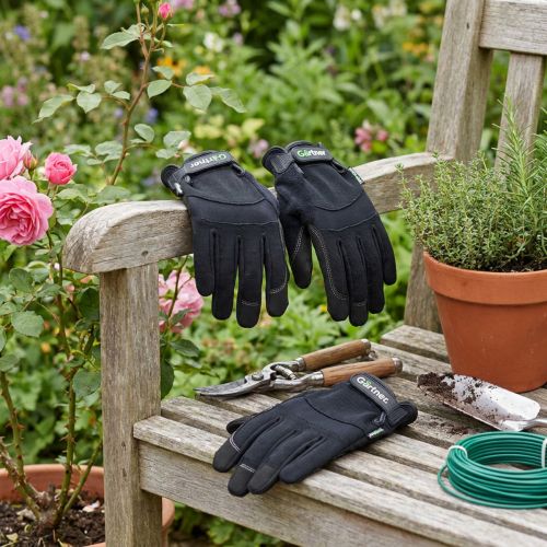Kixx Lycra synthetische handschoenen maat 10 zwart | Floristik24.nl