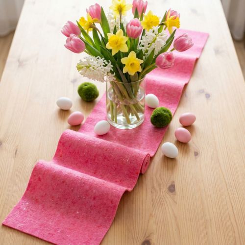 Vilten lint roze 15cm 5m | Floristik24.nl