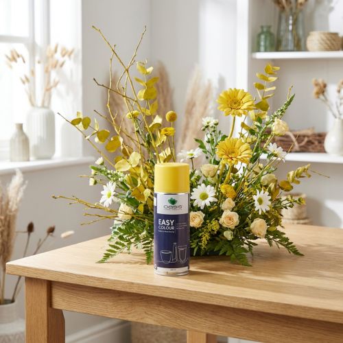 OASIS® Easy Color Spray, verfspray geel 400ml | Floristik24.nl