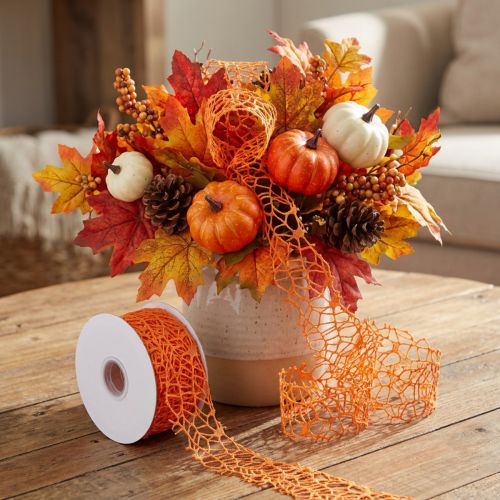 Rastertape oranje 40mm 10m | Floristik24.nl