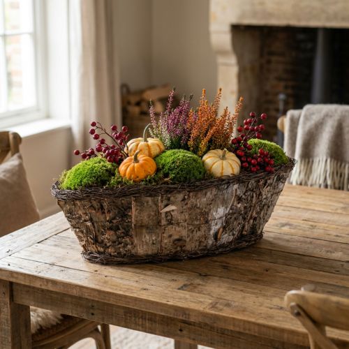 Plantenschaal plantenmand berken ranken siermand 17×15×34cm | Floristik24.nl