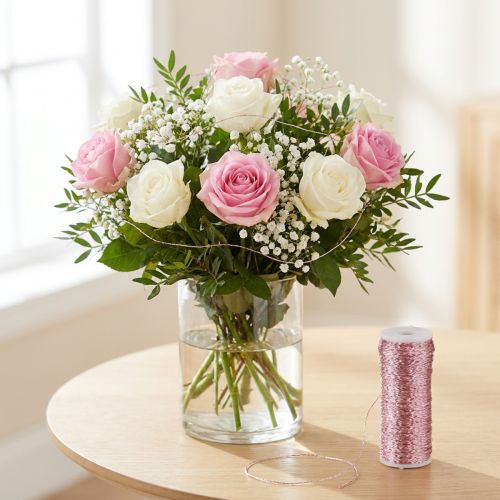 Artikel Bouillon effectdraad, roze, Ø0,30mm, 100g/140m - knutseldraad, creatief draad, koperdraad voor decoratie