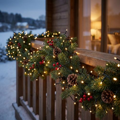 LED lichtketting zwart, warm wit 448 voor buiten 3m | Floristik24.nl