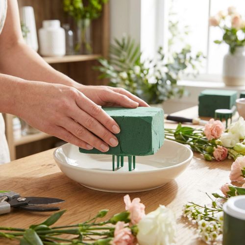 Pinholder steekschuimhouder 3cm groen, 50 stuks bloemisterijbenodigdheden | Floristik24.nl