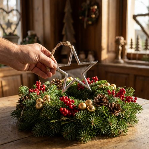 Kerstdecoratie ster, adventsdecoratie, ster hanger zilver B15.5cm | Floristik24.nl