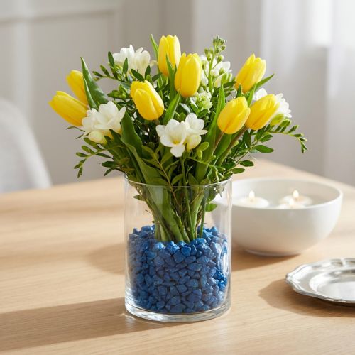 Artikel Decoratiestenen 9mm - 13mm donkerblauw 2kg