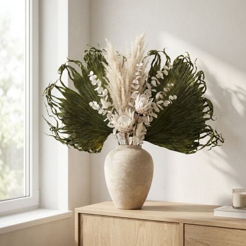 Artikel Decoratie met palmbladeren voor exotische arrangementen en tafeldecoraties, 5 stuks