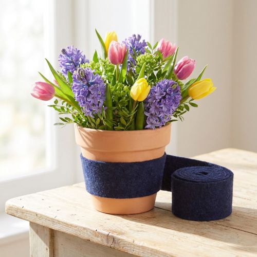 Viltlint paars, potlint, wolvilt, viltrol 15cm 5m | Floristik24.nl