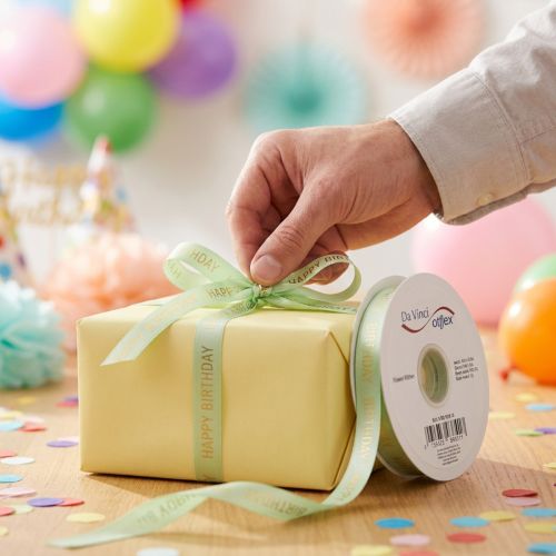 Artikel Verjaardagslint voor decoratieve cadeauverpakking, 18 meter