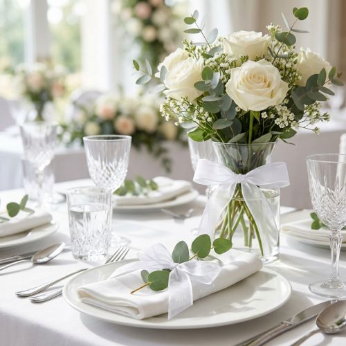 Chiffonlint organzalint decoratief lint organza wit 25mm 20m | Floristik24.nl