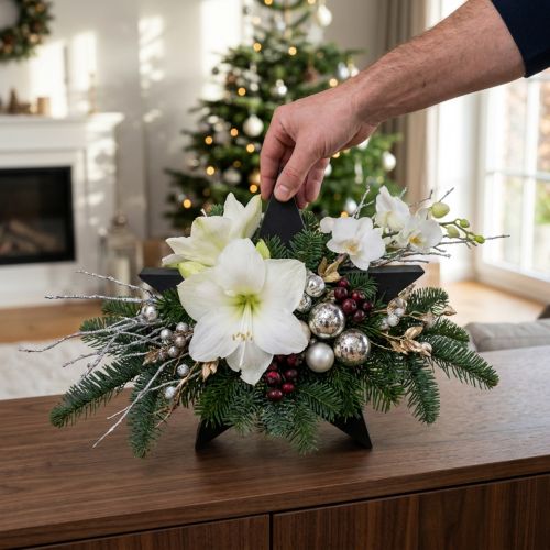 OASIS® Zwart Bioline® Steekschuim Ster Zwart H30cm 2 st | Floristik24.nl