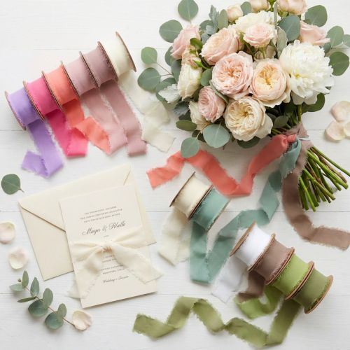 Chiffon lint stof lint 40mm 15m Diverse kleuren | Floristik24.nl
