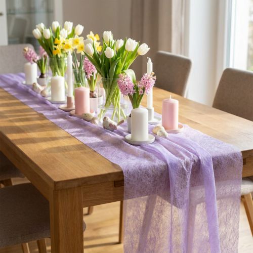 Decoratief vlies lichtpaars 23cm 25m | Floristik24.nl