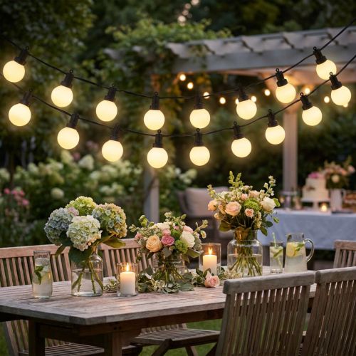 Artikel Feestverlichting LED-ballichtketting warm wit L735cm