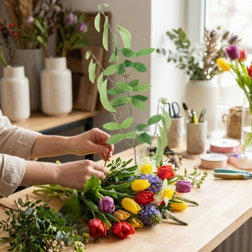 Decoratieve tak wikke kunstplant groene tak decoratie 94cm | Floristik24.nl