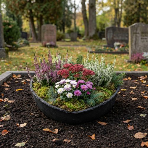 Oasis Black Biolit Planter Hart Bloempot Hart Zwart 34cm | Floristik24.nl