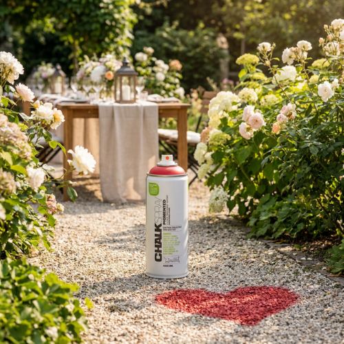 Markeerspray in rode krijtverf spray Montana 400ml | Floristik24.nl