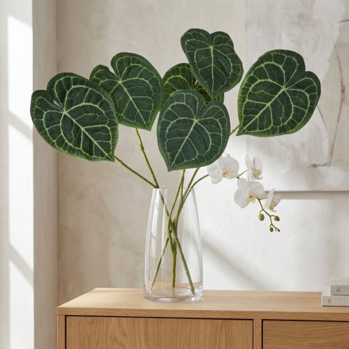 Kunst Anthurium Bladeren Nep Plant Groen 96cm | Floristik24.nl