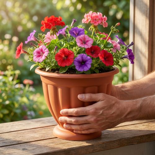 Artikel Pot met voet Ø21cm H18cm