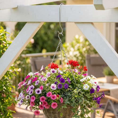 Metalen haak, dubbele haak zilver L L35cm 5st | Floristik24.nl