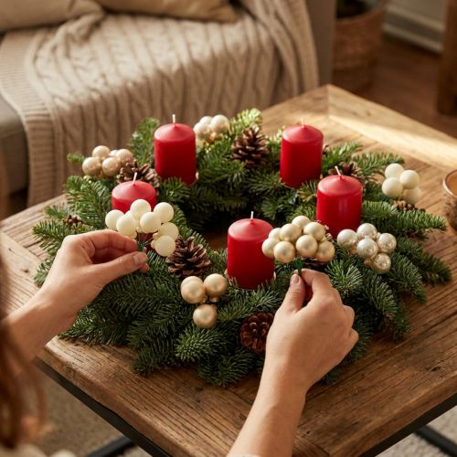 Mini kerstbal crème, beige spiegelbessen Ø20mm 140 st | Floristik24.nl