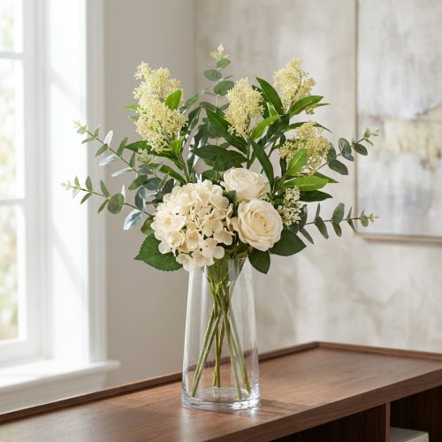 Artikel Kunstbloemen crème Skimmia japonica Skimmie 45cm 2st
