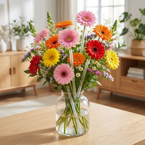 Artikel Gerbera buisjes 13mm, 1000 stuks