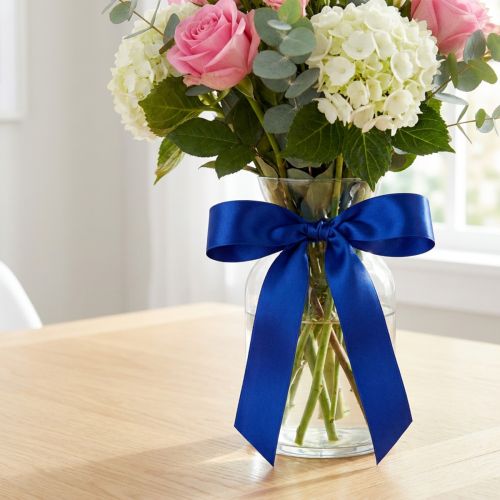 Cadeau- en decoratielint 15 mm x 50 m donkerblauw | Floristik24.nl