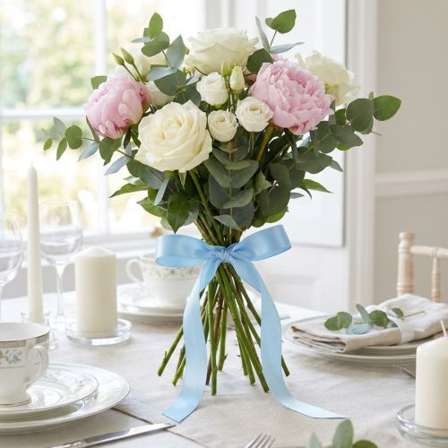 Cadeau- en decoratielint 25mm x 50m lichtblauw | Floristik24.nl