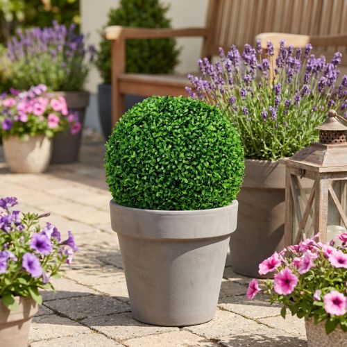 Buxusbal kunstbuxus groen Ø38cm H35cm | Floristik24.nl