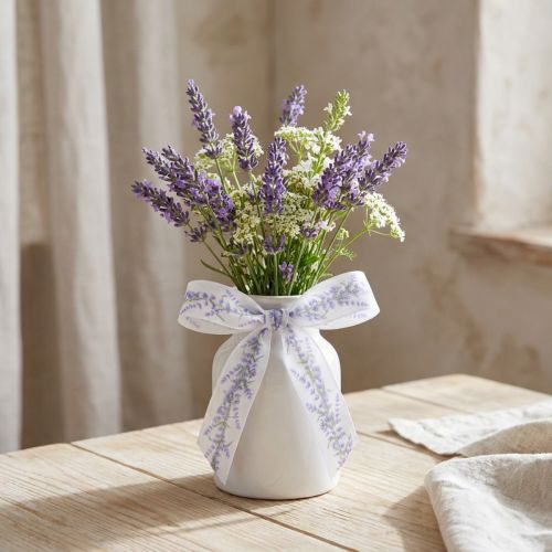 Artikel Decoratief lint lavendel zomers cadeaulint 25mm 18m