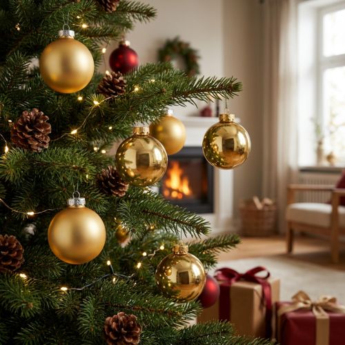 Kerstbol glas Ø6cm goud mix 24 st | Floristik24.nl