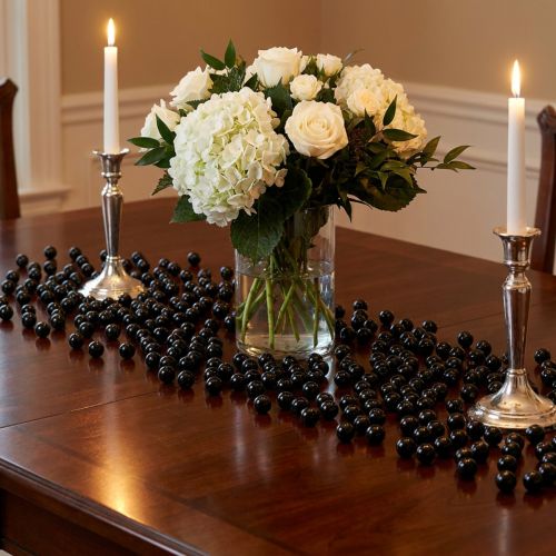 Decoratieve kralen Ø10mm zwart 115 st | Floristik24.nl