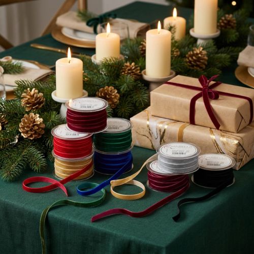 Decoratief lint Fluwelen lint 10mm 20m Diverse kleuren | Floristik24.nl